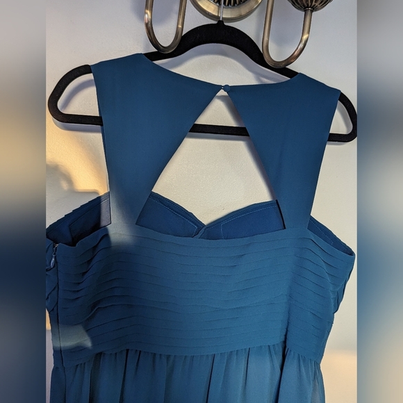 Modcloth Blue/teal flowy dress - Picture 4 of 12